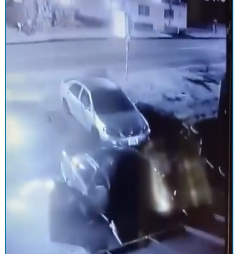 CCTV Video Robbery Car Runs over Person