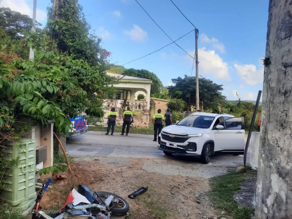 Subject Traffic Accident on A. Th. Illidge Road, Mount William Hill Sint Maarten 