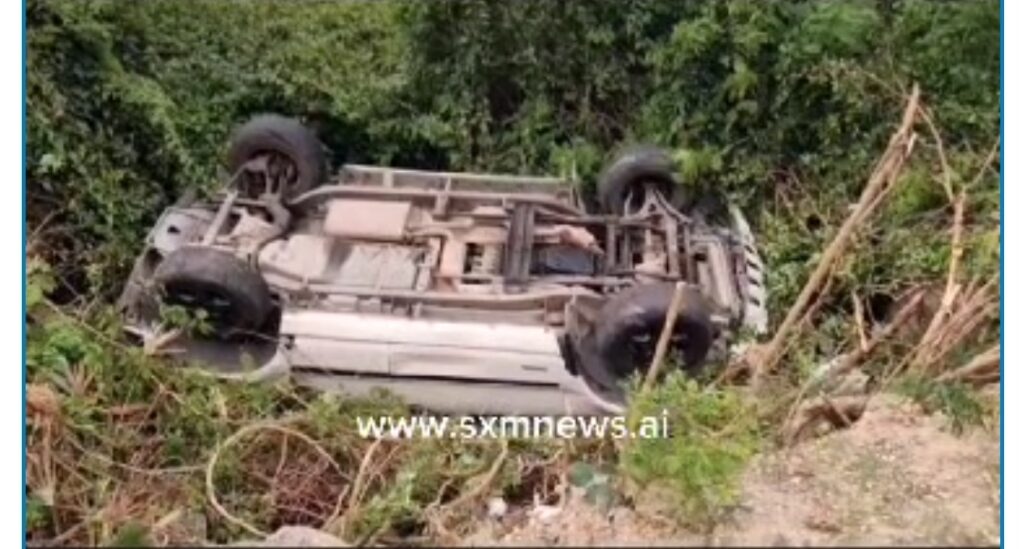 New Videos Vehicle Capsizes Over South Reward Hill