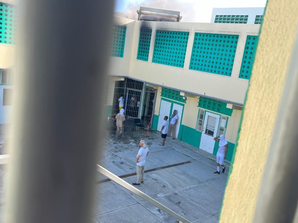 New Photos Videos Former St Maarten Head Of Government Theo Heyliger In The Middle of Prison Riot Fire 