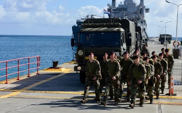 Breaking News Dutch Marines Deployed Point Blanche Prison Maarten SXM Sint Maarten