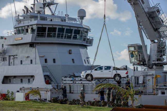 Netherlands Armed Forces Caribbean Hurricane Emergency Response Exercise Windward Islands