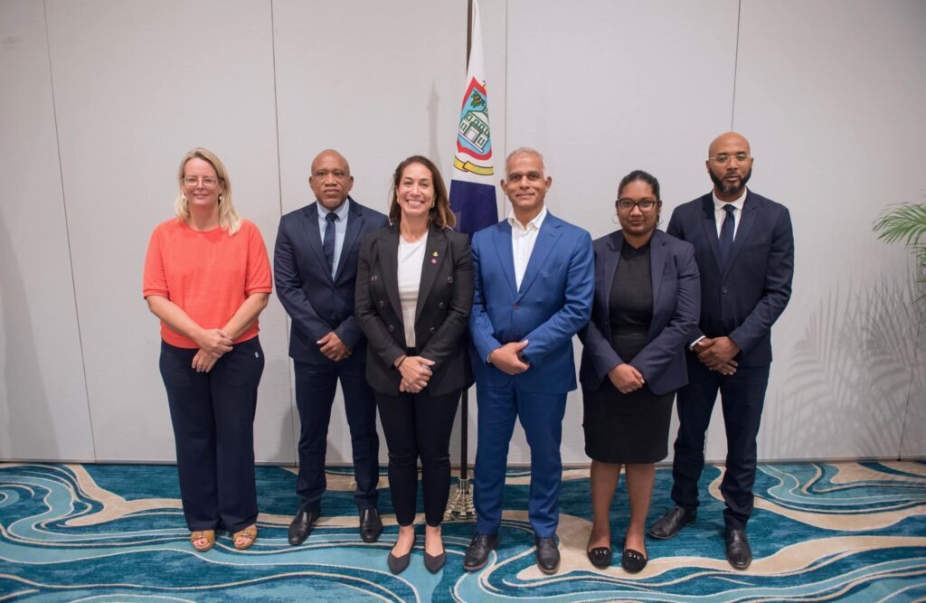 Minister Nathalie Tackling traveled to Aruba this week for the Justice Four-Party Consultation (JVO).