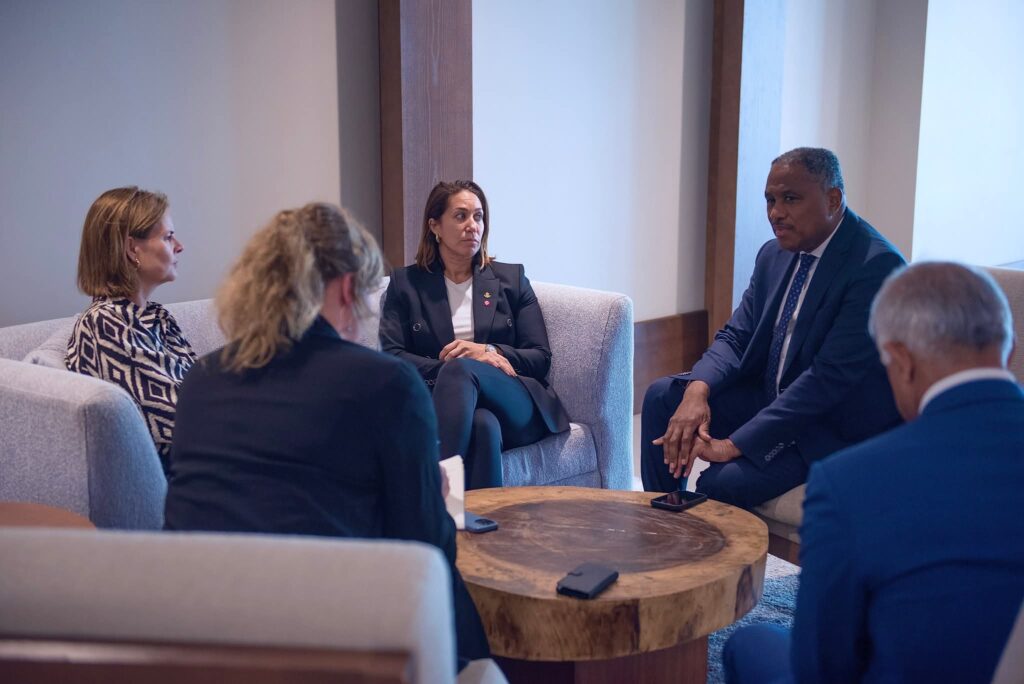 Minister Nathalie Tackling traveled to Aruba this week for the Justice Four-Party Consultation (JVO).