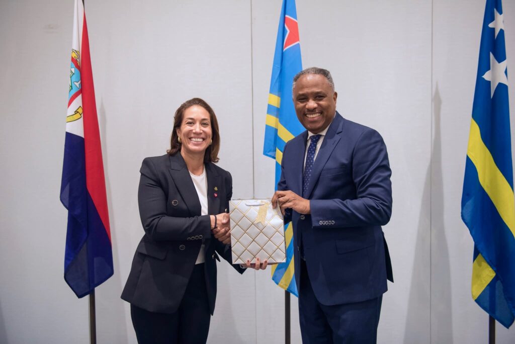 Minister Nathalie Tackling traveled to Aruba this week for the Justice Four-Party Consultation (JVO).
