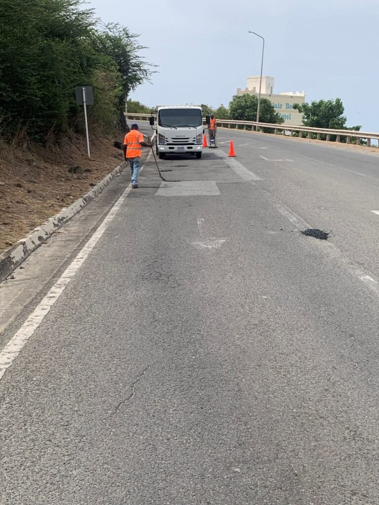 Ongoing Road Repairs Across Key Districts Dutch St Maarten